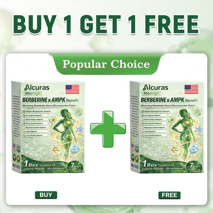 ✨️Alcuras_Moringa × Berberine × AMPK 8-Benefit Slimming & Metabolic Nano Microneedle Patch 🇺🇸  Just once a day · Visible changes in 7 days  ✅ For obesity, loose skin, diabetes, sleep apnea, joint issues, and more