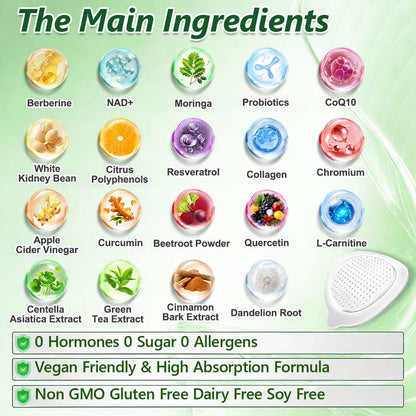 ✨️Alcuras_Moringa × Berberine × AMPK 8-Benefit Slimming & Metabolic Nano Microneedle Patch 🇺🇸  Just once a day · Visible changes in 7 days  ✅ For obesity, loose skin, diabetes, sleep apnea, joint issues, and more