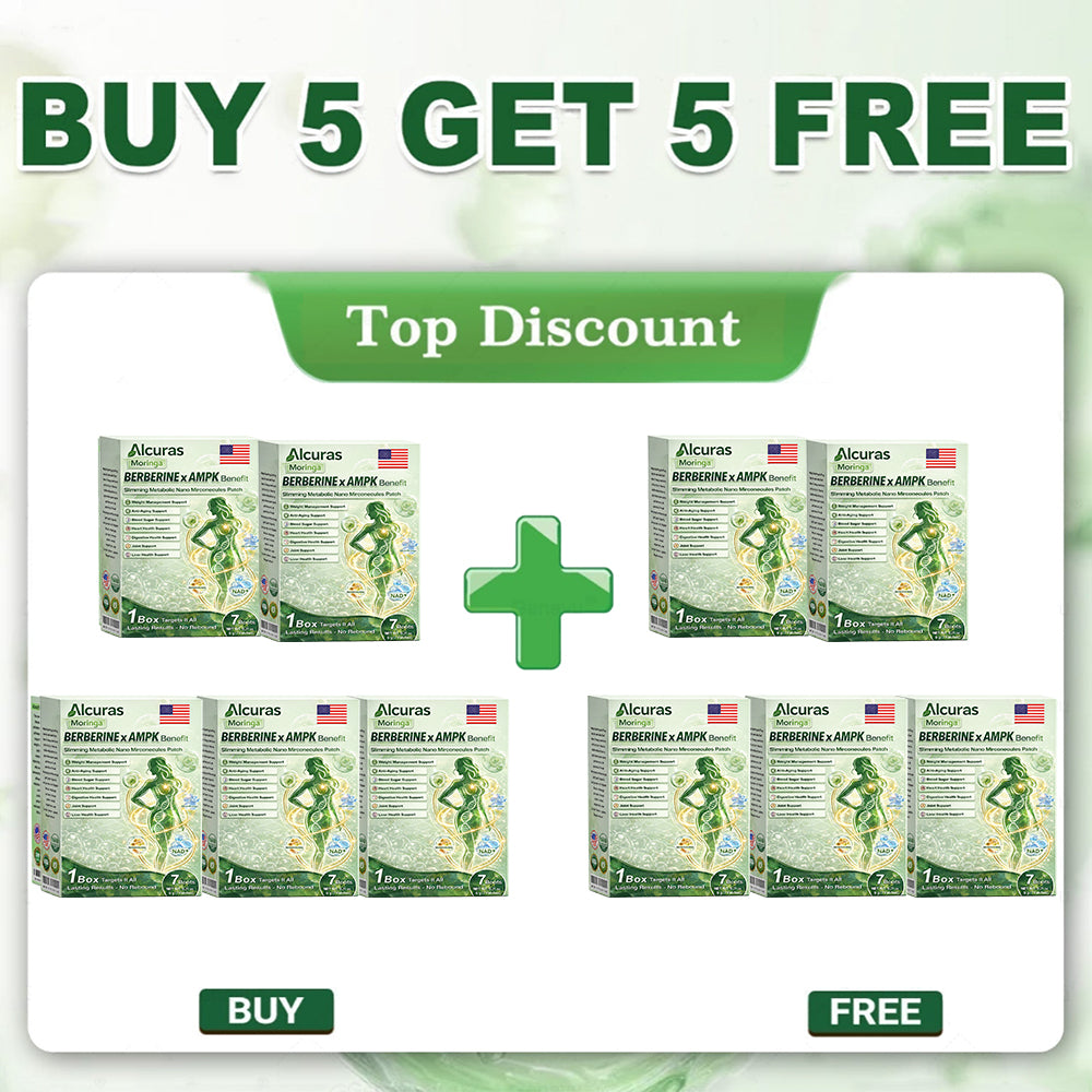 ✨️Alcuras_Moringa × Berberine × AMPK 8-Benefit Slimming & Metabolic Nano Microneedle Patch 🇺🇸  Just once a day · Visible changes in 7 days  ✅ For obesity, loose skin, diabetes, sleep apnea, joint issues, and more